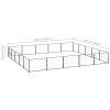 Dog Kennel Black 269.1 ft? Steel