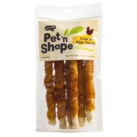 Pet 'N Shape Chicken Hide Twists Dog Treat 15.3 oz 6 Pack