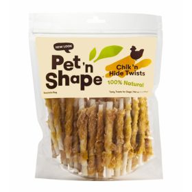 Pet 'N Shape Chicken Hide Twists Dog Treat 16 oz