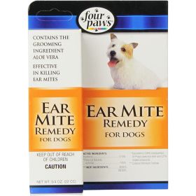 Four Paws Aloe Ear Mite Treatment 1ea/3/4 oz