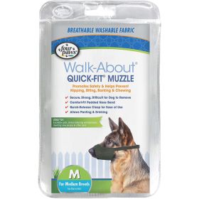 Four Paws WalkAbout QuickFit Dog Muzzle 1ea/3  Medium