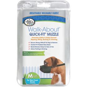 Four Paws WalkAbout QuickFit Dog Muzzle 1ea/3  Medium Short Snout