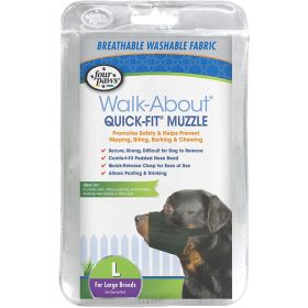 Four Paws WalkAbout QuickFit Dog Muzzle 1ea/4  Large