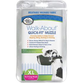 Four Paws WalkAbout QuickFit Dog Muzzle 1ea/5  XL