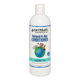 Earthbath Oatmeal & Aloe Conditioner, Fragrance Free 16oz