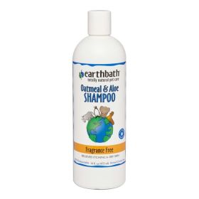 Earthbath Oatmeal & Aloe Shampoo, Fragrance Free 16oz