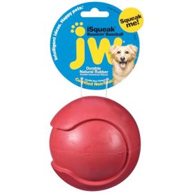 JW Pet iSqueak Bouncin' Dog Toy Baseball Assorted Large