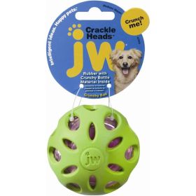 JW Pet Crackle Heads Crackle Ball Dog Toy Assorted Medium