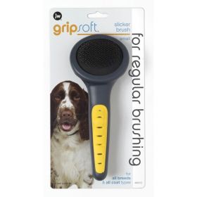 JW Pet Slicker Brush Grey, Yellow Small