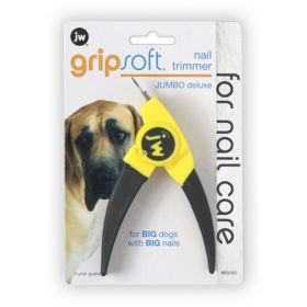 JW Pet Deluxe Dog Nail Trimmer Grey, Yellow Jumbo