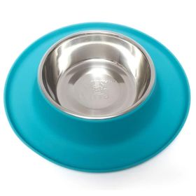 Messy Mutts Dog Feeder Blue 1.5 Cup