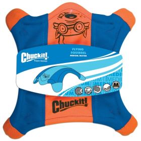 Chuckit! Flying Squirrel Dog Toy Blue, Orange Medium