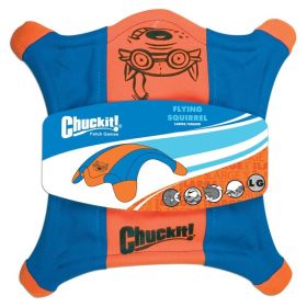 Chuckit! Flying Squirrel Dog Toy Blue, Orange Large