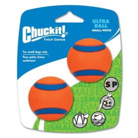 Chuckit! Ultra Ball Dog Toy Blue, Orange 2 Pack Small