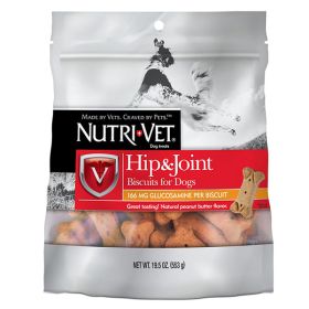 NutriVet Hip  Joint Dog Biscuits Peanut Butter, 1ea/SM, 19.5 oz