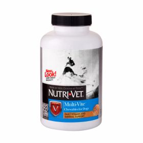 NutriVet MultiVite Chewable Vitamins for Dogs Liver 1ea/120 ct