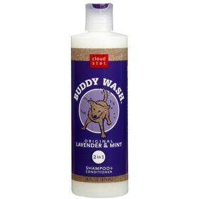 Cloud Star Buddy Wash Original Lavender and Mint Dog Shampoo and Conditioner, 16-Oz. Bottle