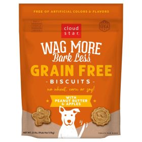 Cloudstar WAG MORE DOG GRAIN FREE PEANUT BUTTER & APPLES 2.5LB