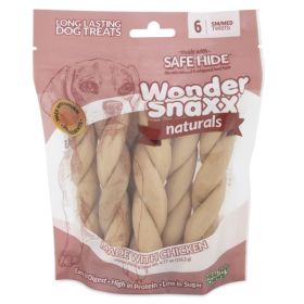 Wonder SnaXX Naturals Twist Dog Treat Chicken 1ea/6 ct, SM/MD