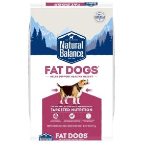 Natural Balance Pet Foods Fat Dogs Chicken & Salmon Formula Low Calorie Dry Dog Food 28 lb