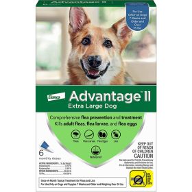 Advantage II Dog Extra Large Blue 6-Pack