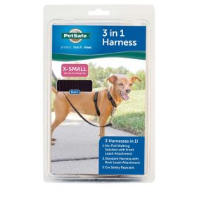 PetSafe 3in1 Dog Harness Black Extra-Small