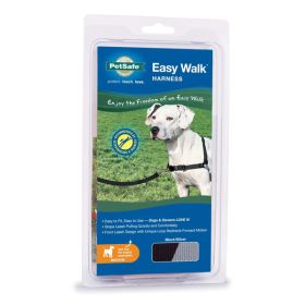 PetSafe Easy Walk Dog Harness Black, Silver Medium