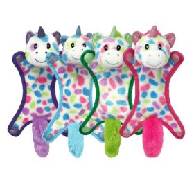 Multipet Ball-Head Unicorn Puppy Toy Assorted 15 in