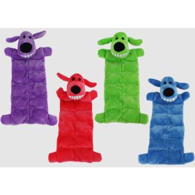 Multipet Loofa Squeaker Mat Dog Toy Assorted 12 in