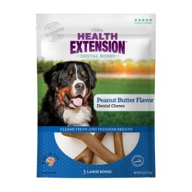 Health Extension Dental Bones - Large - Peanut Butter 3pk