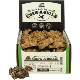 Redbarn Pet Products Chew-A-Bulls Toad Dog Treat Large, 6 Pack