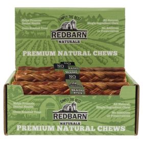 Redbarn Pet Products Beef Esophagus Braided Stick Dog Treat 25 Count Large