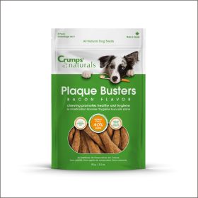 Crumps Natural Dog Treat Plaque Buster Bacon 4.5inch 8pk