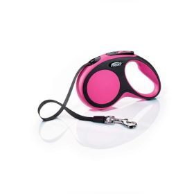 Flexi Comfort Retractable Tape Dog Leash Pink 16 ft Small