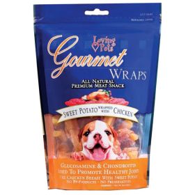 Loving Pets Gourmet Wraps Sweet Potato Wrapped with Chicken Dog Treat 8 oz