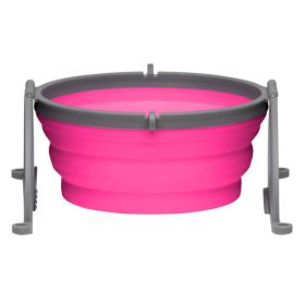 Loving Pets Travel Dog Bowl Pink Small