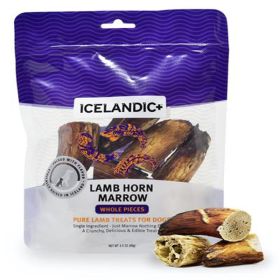 Icelandic+ Lamb Marrow Whole Pieces Dog Treat 4.5-Oz Bag