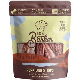 Beg & Barker Dog Strips Pork Loin 4Oz