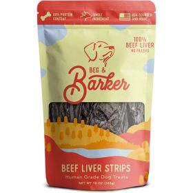 Beg & Barker Dog Strips Beef Liver 10oz. 12pk