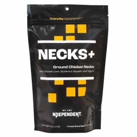 Ndependent Dog Necks+ Freezedried Groundependent Chicken 4oz.