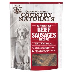 Grandma Mae's Country Naturals Beef Sausages Dog Treats 5 oz