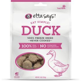 Etta Says Eat Simple! 100% Freeze Dried Duck, Wt 2.5Oz