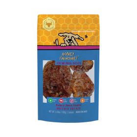 Honey I'M Home Dog Natural Honey Coated Buffalo Treats Tremenda Discs 3 Count