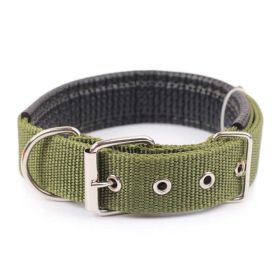 5 Size Dog Collar Adjustable (Color: Green)