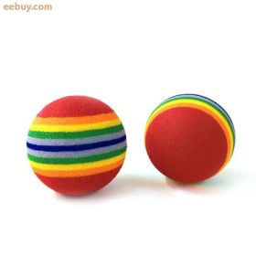 Color Pet Foam Ball Toys (Color: Red)