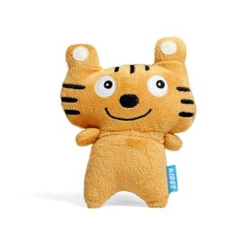 Simulated Animal Sound Plush Pet Toys (Color: yellow tiger)