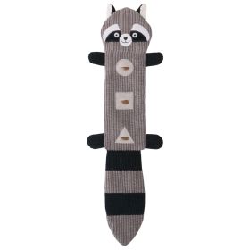 Sound dog toy leaking leather shell sniffing dog toy (Color: Raccoon)