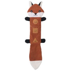 Sound dog toy leaking leather shell sniffing dog toy (Color: Fox)