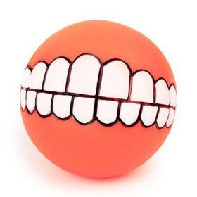 Funny Silicone Pet Dog Toys (Color: Orange)