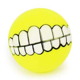 Funny Silicone Pet Dog Toys (Color: Yellow)